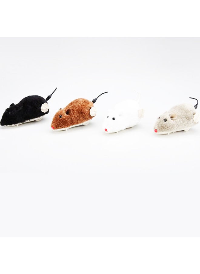 Generic - Winding Clockwork Plush Little Mouse Winding Mouse Can Jump And Shake Tail Pet Dog Cat Toy Wholesale-Color:Clockwork Plush Mouse - Image 1