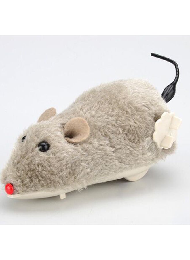 Generic - Winding Clockwork Plush Little Mouse Winding Mouse Can Jump And Shake Tail Pet Dog Cat Toy Wholesale-Color:Clockwork Plush Mouse - Image 1