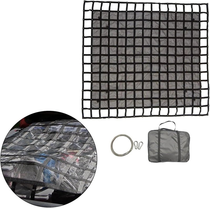 Cargo Net for Pickup Truck Bed Storage Bag with Hook Rope Truck Organizer for SUV ATV(145cmx183cm) - Image 4