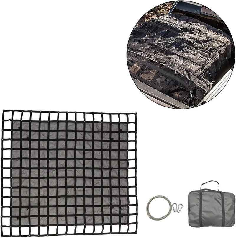 Cargo Net for Pickup Truck Bed Storage Bag with Hook Rope Truck Organizer for SUV ATV(145cmx183cm) - Image 3