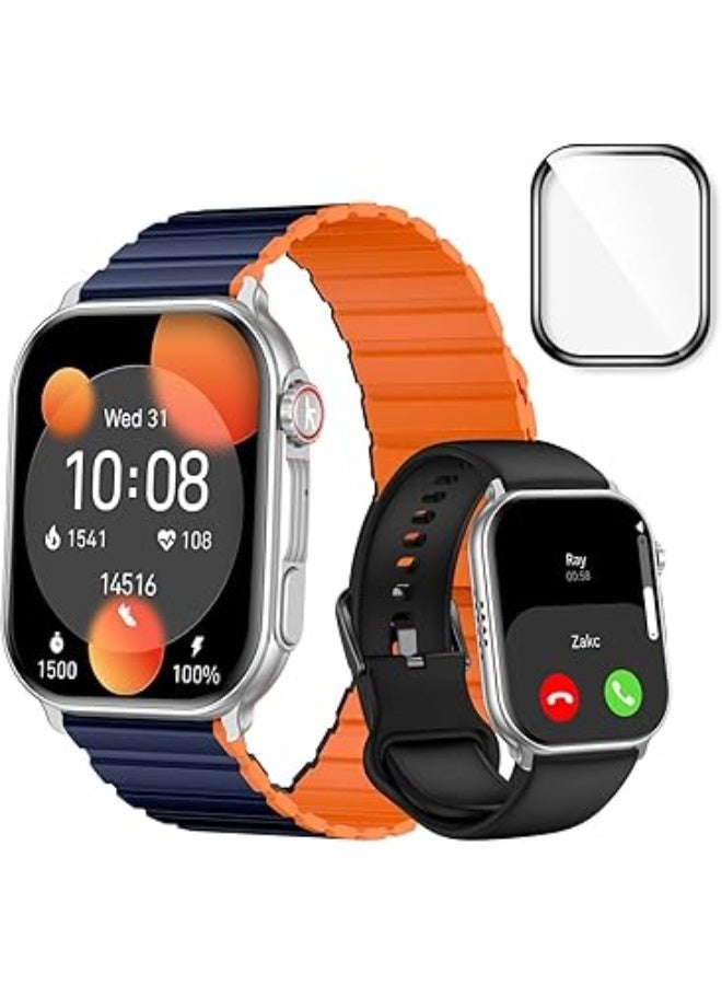 Kieslect Smart Watch for Men Women(Answer/Make Calls), 2.01" AMOLED HD Display Heart Rate Sleep Monitor Fitness Activity Tracker for Android iOS - Image 1