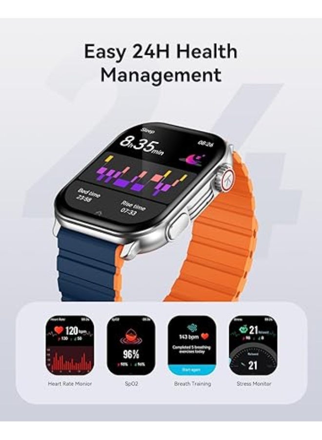 Kieslect Smart Watch for Men Women(Answer/Make Calls), 2.01" AMOLED HD Display Heart Rate Sleep Monitor Fitness Activity Tracker for Android iOS - Image 2