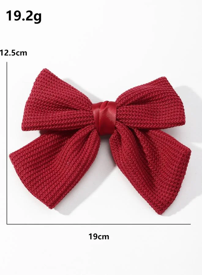Take Two Take Two Textured Bow Hair Clip