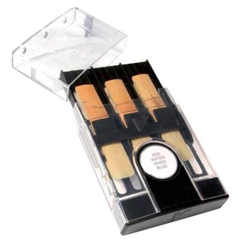 VANDOREN HRC10 Hygro Case for Bb/Eb Clarinet/Soprano/Alto Saxophone - 6 Reeds - White - Plastic - Manual Operation - Reed Humidifier - Image 4