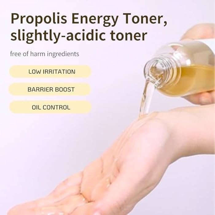 BONAJOUR] Propolis Natural Facial Moisturizing Energy Toner - Strengthening skin barrier & Soothing for acne and sensitive skin - Image 3