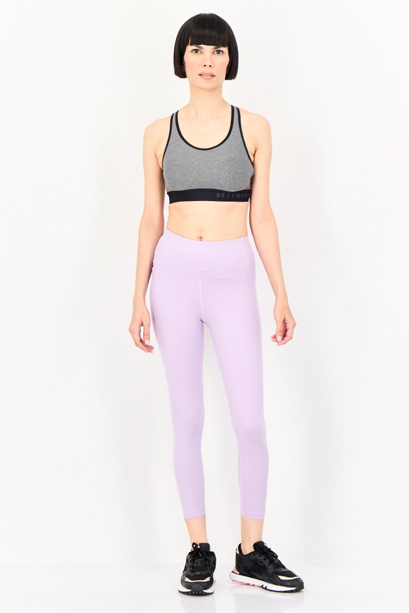 UNDER ARMOUR Women Brand Logo Training Sports Bra, Grey - Image 2