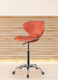 DubaiGallery Modern Kitchen Barstool Bar Chairs Round Velvet Seat with Backrest and Metal Legs, Breakfast Dining Stool for Kitchen Counter Comfy Bar Stool 1 Piece  - Image 3