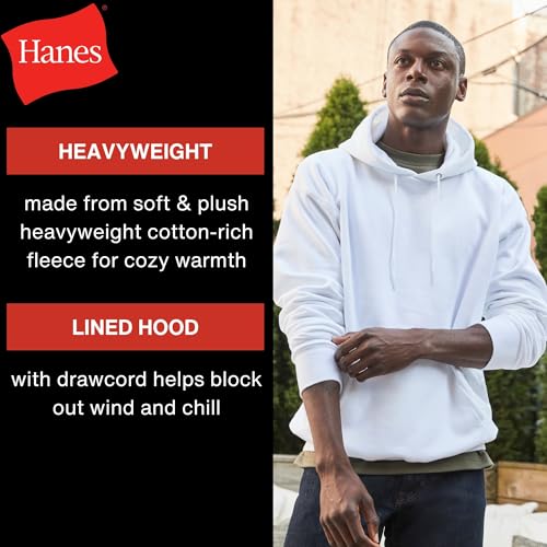 Hanes Men's Ultimate Cotton Heavyweight Pullover Hoodie Sweatshirt, Deep Forest, Medium - Image 5