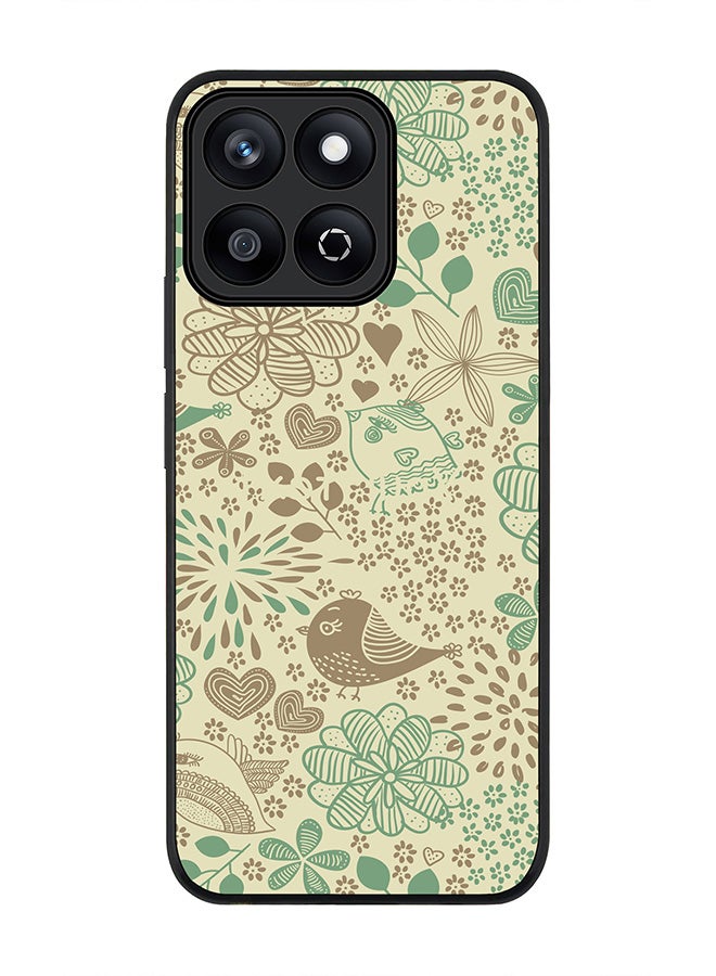 Stylizedd For Honor X7c 4G Case,Slim fit Camera Protection, Shockproof Thin Phone cover  - Cozy Garden - Image 1