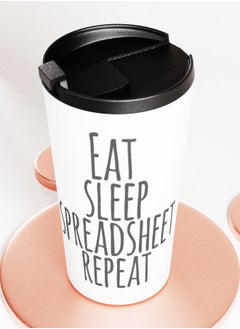 LIT White Tumbler  Funny Office Design Travel Tumbler Funny Colleague Gift Idea Funny Office Quote  - Image 3