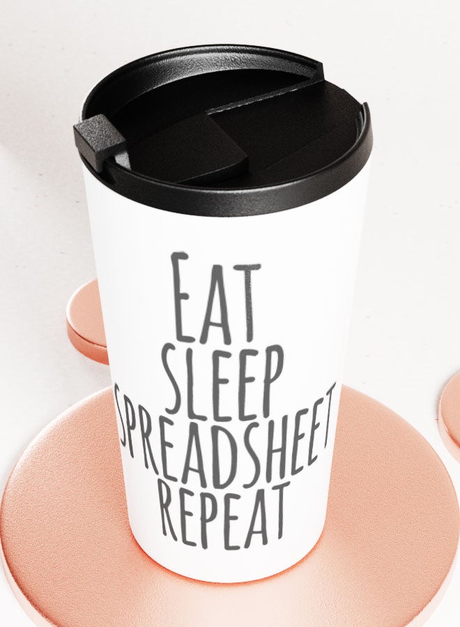 LIT White Tumbler  Funny Office Design Travel Tumbler Funny Colleague Gift Idea Funny Office Quote - Image 3