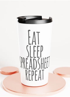 LIT White Tumbler  Funny Office Design Travel Tumbler Funny Colleague Gift Idea Funny Office Quote  - Image 1