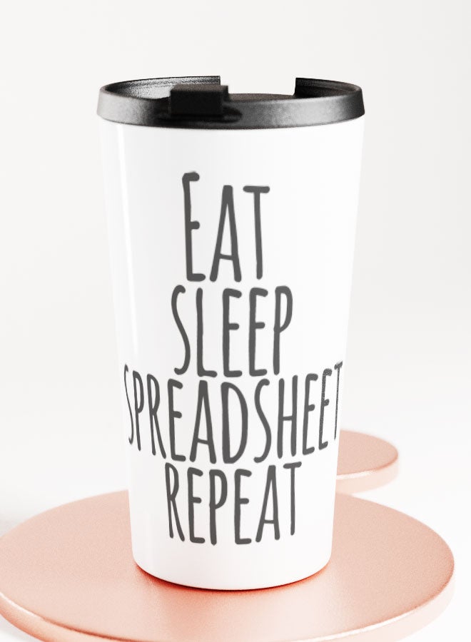 LIT White Tumbler  Funny Office Design Travel Tumbler Funny Colleague Gift Idea Funny Office Quote - Image 2