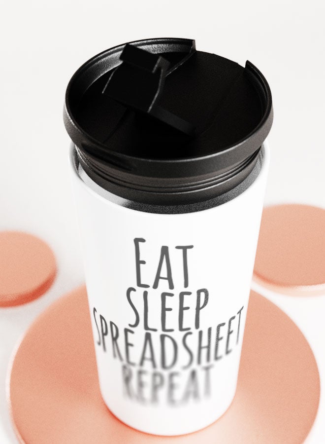 LIT White Tumbler  Funny Office Design Travel Tumbler Funny Colleague Gift Idea Funny Office Quote - Image 5