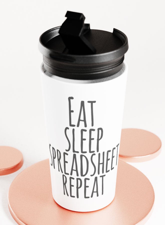 LIT White Tumbler  Funny Office Design Travel Tumbler Funny Colleague Gift Idea Funny Office Quote - Image 4