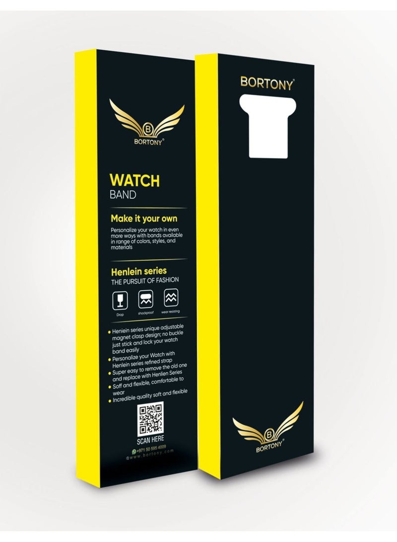 BORTONY Silicone Replacement Wrist Band Apple Watch Series 6/5/4/3/2/1 42-44mm - Image 5