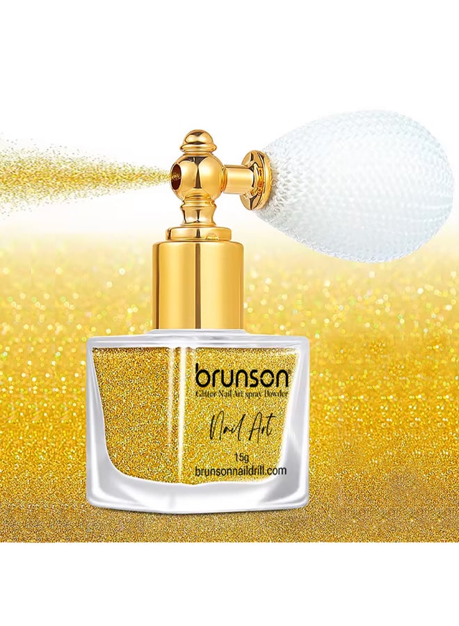 brunson Highlight Powder Glitter Spray 15g – Nail Art Glitter – Shimmer Highlighter Glitter Powder for Makeup – Nail Art – Craft Design  BGPS02 - Image 2