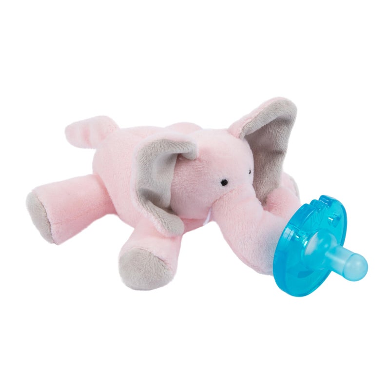 WubbaNub Infant Pacifier - Pink Elephant - Image 1