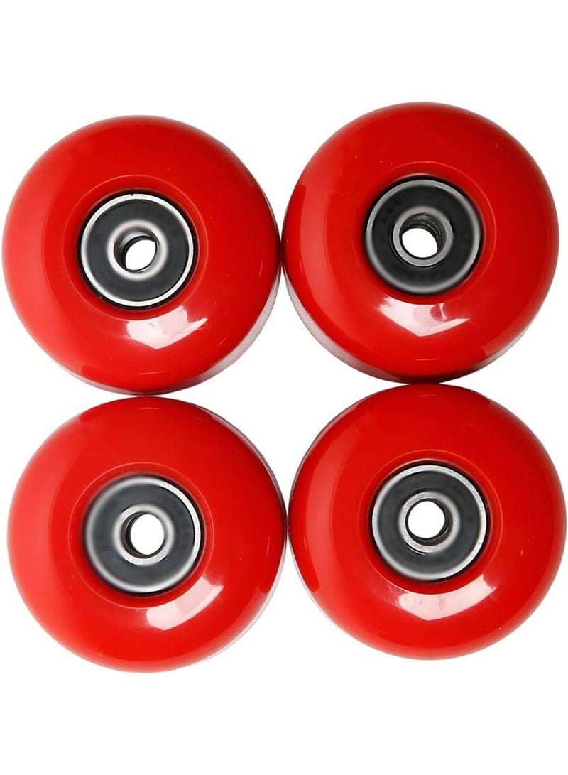 Beauenty Skateboard Wheels and Bearings Set Street Wheels Skateboard Tricks，red - Image 5