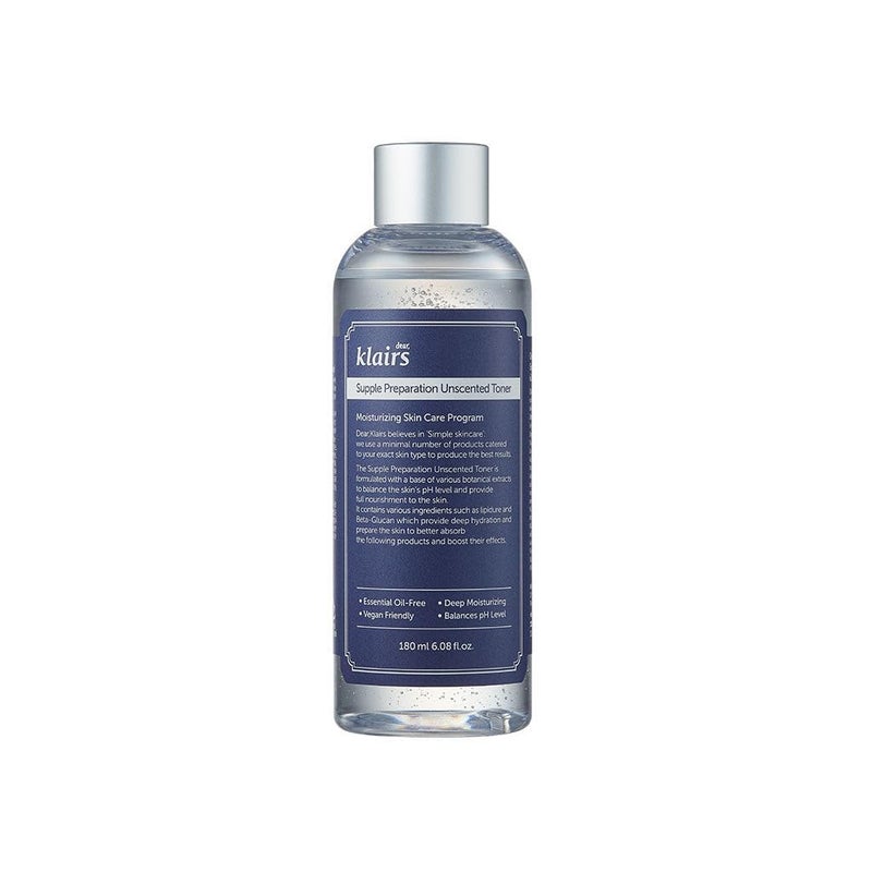 Klairs [KLAIRS] Supple Preparation Unscented Toner 6.08 fl oz, Lightweight, Essential Oil-Free, Alcohol Free, Packaging Changed - Image 4