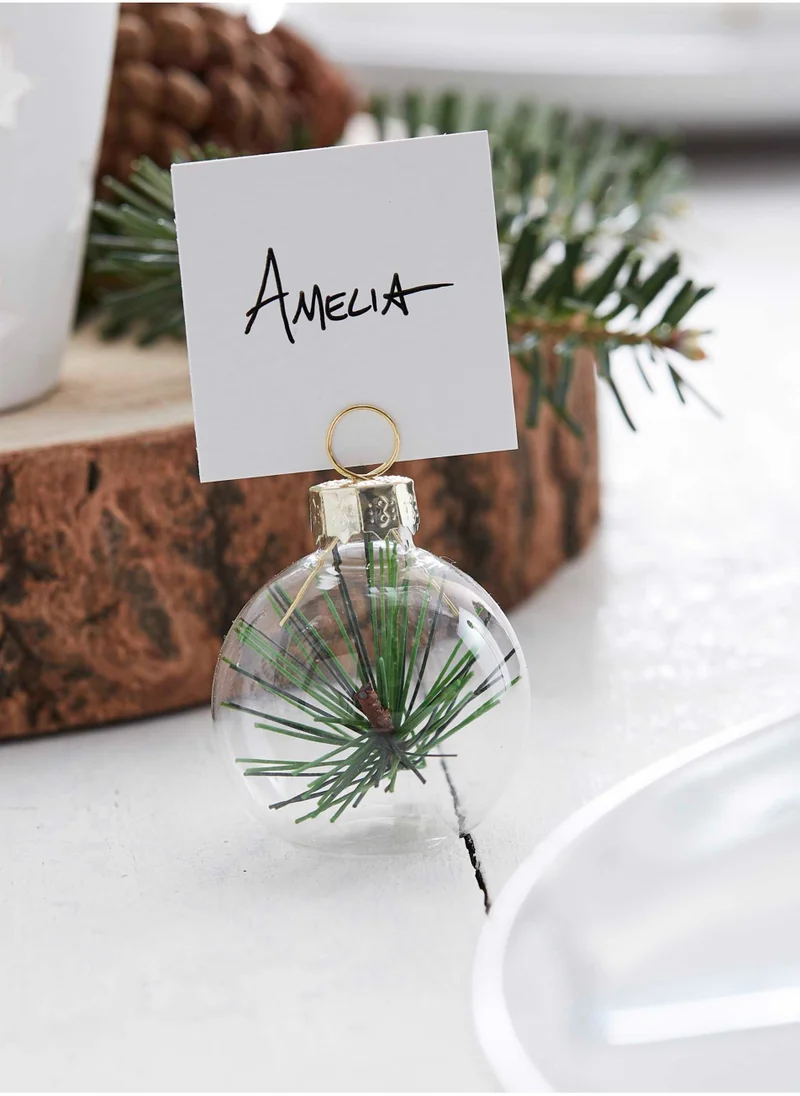 Ginger Ray Rustic Foliage Christmas Place Card Holders