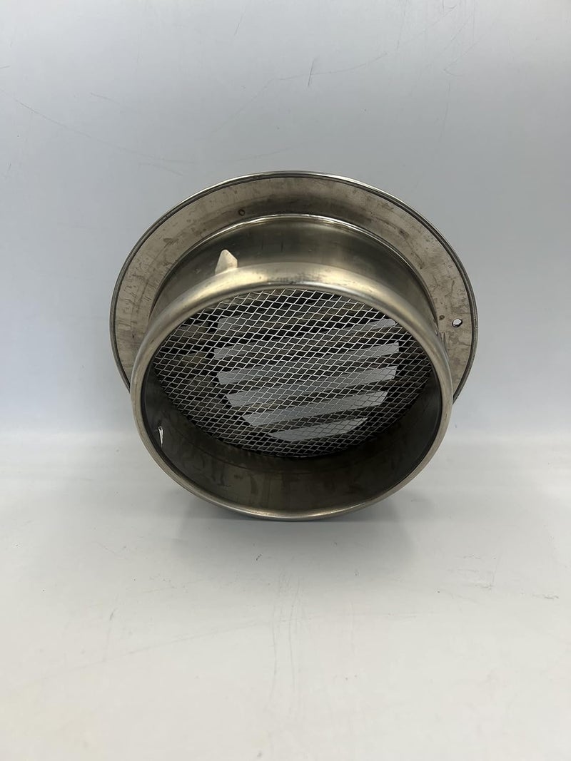 Astberg Astberg OUTER COWL STEEL CHROME SS304 150mm6 Chimney Outer CowlOuter Cowl with MeshDuct Pipe CoverWall Vent CoverVent Cap  - Image 2