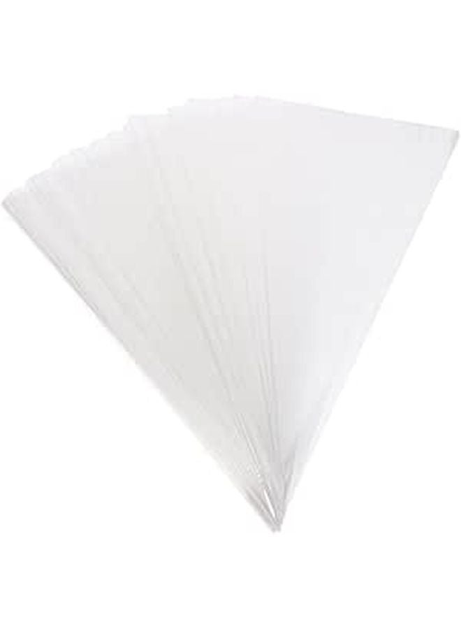 100pcs 16x30cm Cone Treat Bags with Twist Ties for Cookies Candy Popcorn Party Favor - Image 1