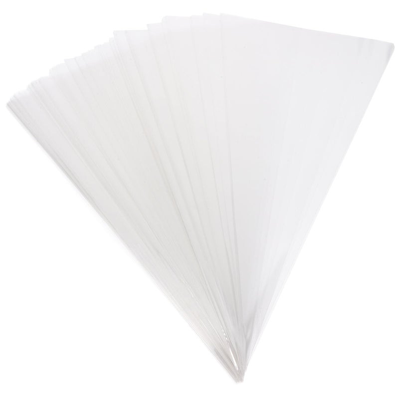 100pcs 16x30cm Cone Treat Bags with Twist Ties for Cookies Candy Popcorn Party Favor - Image 2