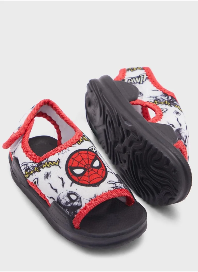 UrbanHaul Kids Spiderman Printed Sandals