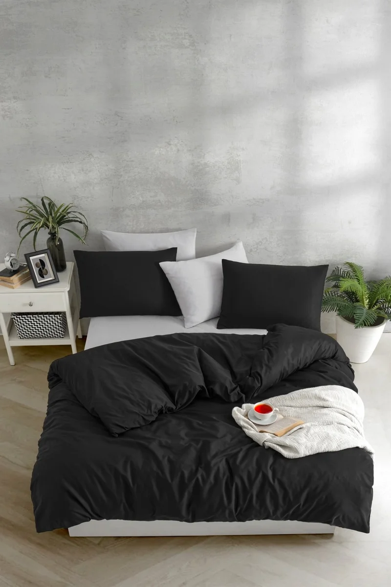 Tabu Home Yarn Dyed Double Duvet Cover Set with Elastic Sheets