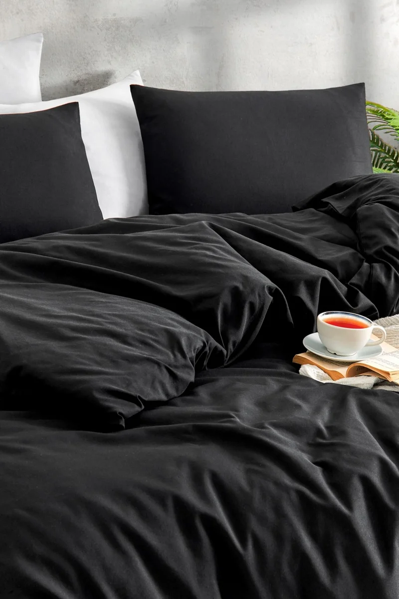 Tabu Home Yarn Dyed Double Duvet Cover Set with Elastic Sheets