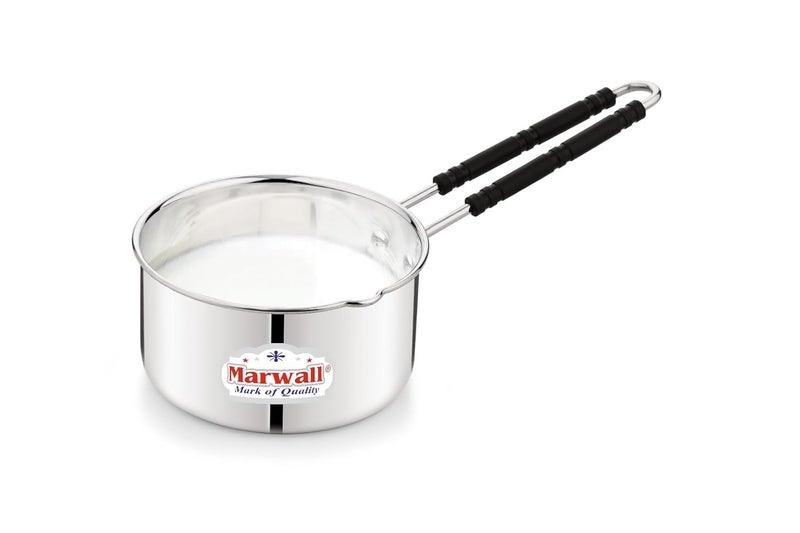 Marwall Stainless Steel Saucepan with HeatResistant Handle Silver 500ml - Image 2