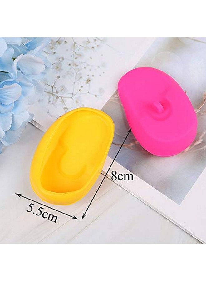 ericotry 3Pairs Silicone Ear Covers Hairdressing Hair Dye Ear Protector Hair Coloring Earmuffs For Salon Home Hairdressing Supplies (Random Color) - Image 3