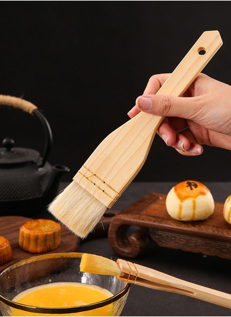 Morlife Pure Wool Wooden Handle Barbecue Brush 7.5*23cm 