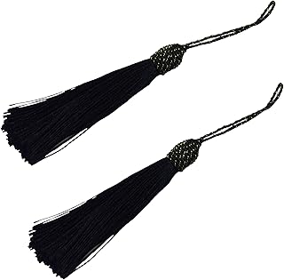 Makhry Makhry 20pcs 15.5cm/6 Inch Silky Floss Bookmark Tassels with 2-Inch Cord Loop and Small Chinese Knot for Jewelry  - Image 1