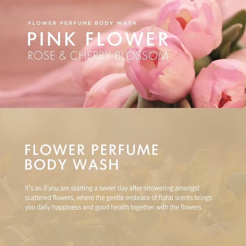 Shower Mate Flower Perfume Body Wash 4057 fl oz 12 L Pink Rose Cherry Blossom - Image 4