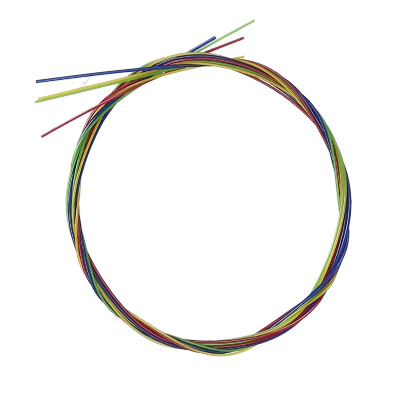 Ukulele Strings: 4Pcs Multicolor Lightweight Set With Storage Bag - Clear Bright Sound Replacement Strings for 21/23/26 Inch Ukuleles, DIY Crafts & Hobby Supplies - Image 1