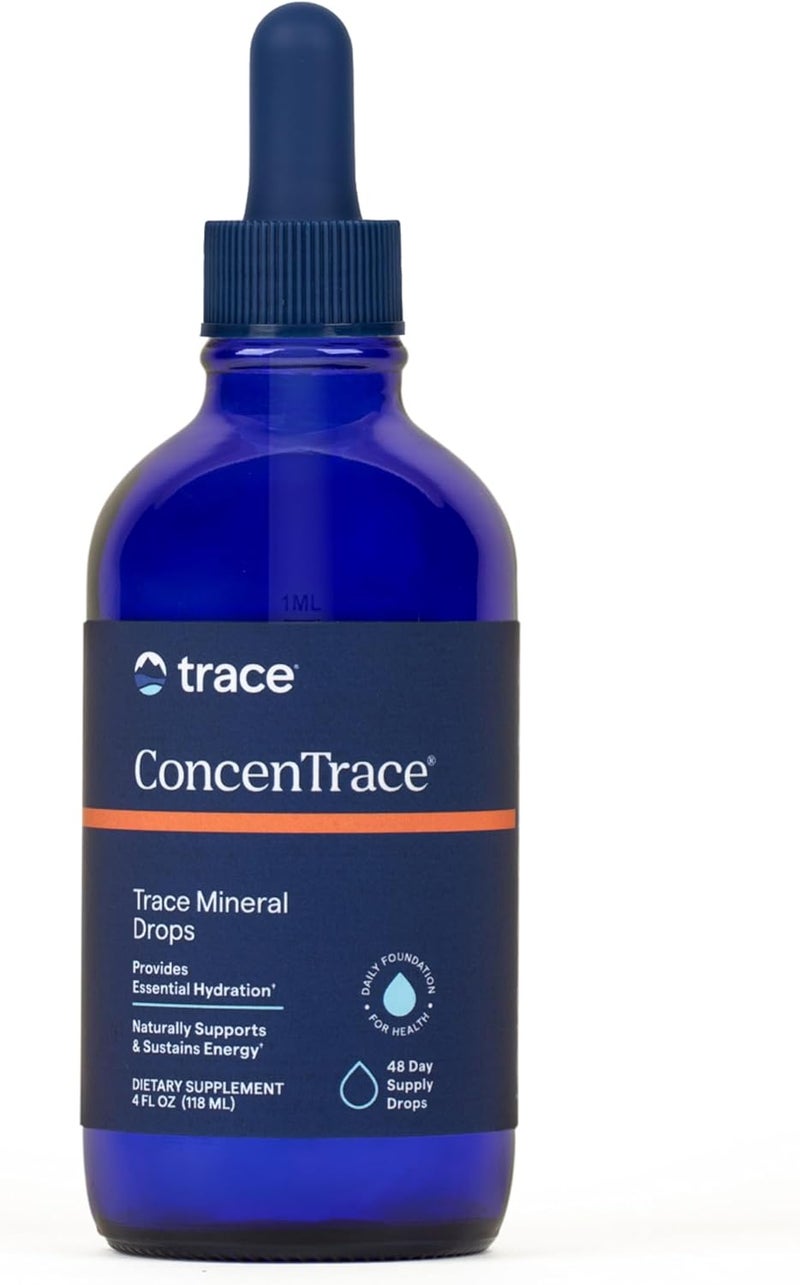 Trace Minerals Research Trace Minerals ConcenTrace Trace Mineral Drops - 4 Ounce Glass Bottle - Image 1