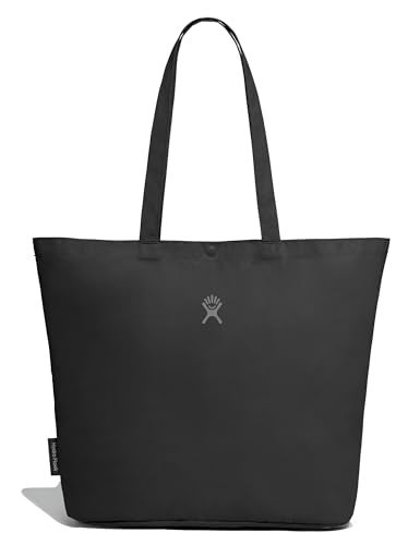 Hydro Flask Tote Bag Everyday Reusable Travel Bag Packable for Shopping Grocery in 20L Black - Image 1
