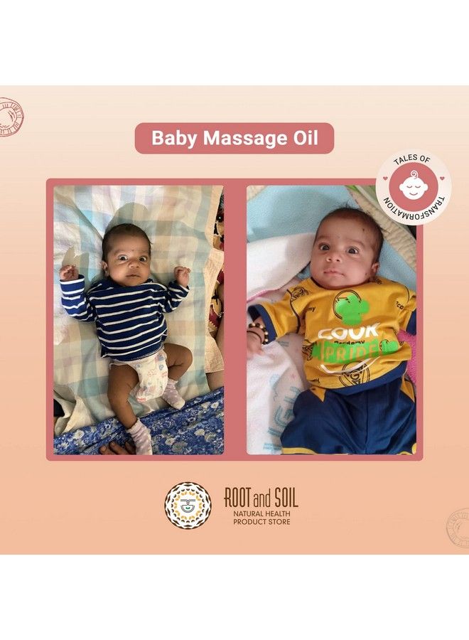 ROOT and SOIL Baby Massage Oil 'Classic' Refill Pack 200 Ml 0+ Months From Fresh Coconut Milk ; Newborn & Infant Friendly ; 100% Natural & Herbal ; Mineral Oil Free ; No Preservatives - Image 4