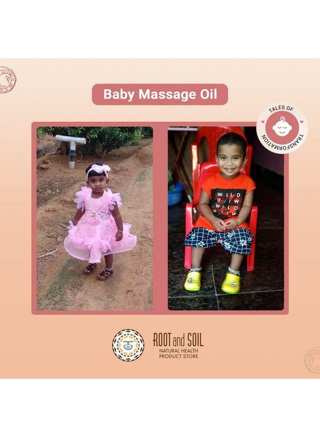 ROOT and SOIL Baby Massage Oil 'Classic' Refill Pack 200 Ml 0+ Months From Fresh Coconut Milk ; Newborn & Infant Friendly ; 100% Natural & Herbal ; Mineral Oil Free ; No Preservatives - Image 5