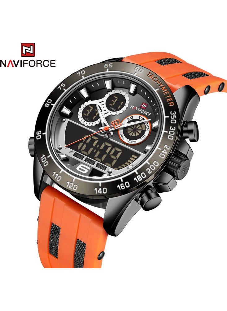 Digital Analog Alarm and Illuminated Orange Strap Sports Men's Wristwatch - pzsku/ZE538A8C13FA6018BC21EZ/45/_/1740644510/cb88d70c-5d44-439f-8837-8a7227ae3441