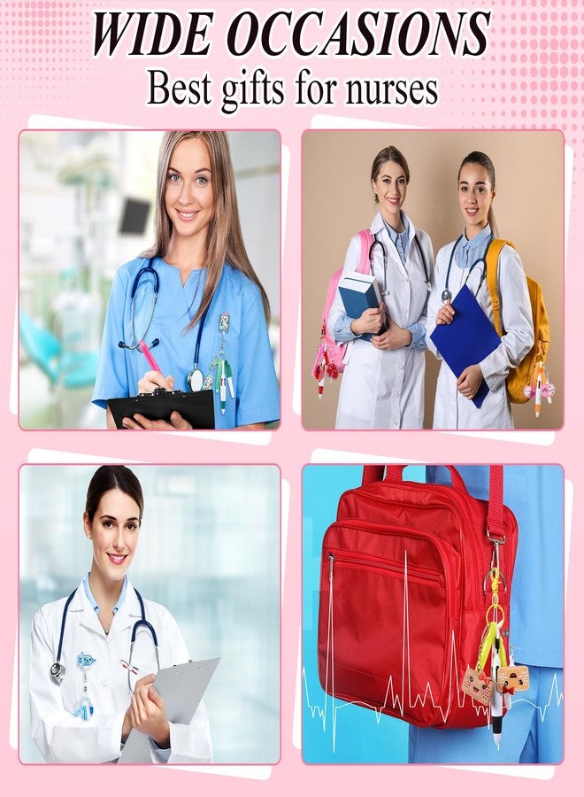 هينويسو أقلام هينويسو 36 قطعة لشارات الممرضات، هدايا أسبوع التمريض، هدايا بالجملة للممرضات في عيد الميلاد، أقلام تظليل صغيرة قابلة للسحب، هدايا بالجملة لأسبوع التمريض، هدايا التخرج في عيد الميلاد - Image 5