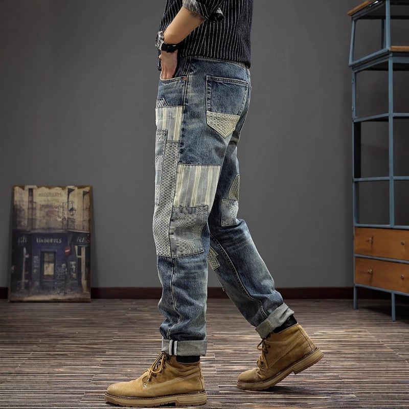 Unisex Classic Denim Jeans Loose Fit Daily Outdoor Wear - Image 2