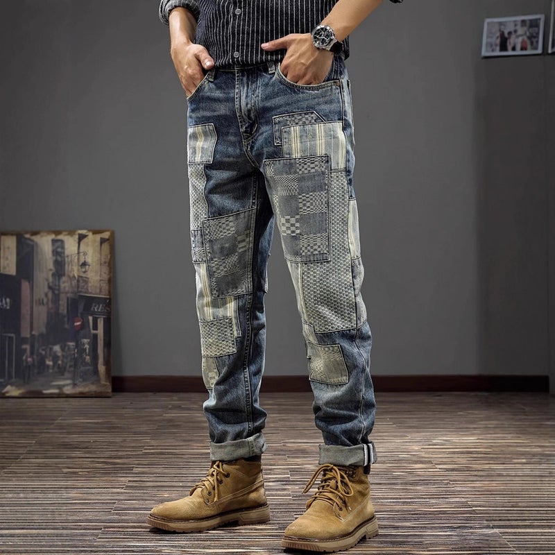 Unisex Classic Denim Jeans Loose Fit Daily Outdoor Wear - Image 1