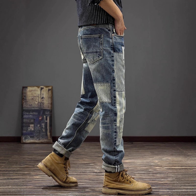 Unisex Classic Denim Jeans Loose Fit Daily Outdoor Wear - Image 4