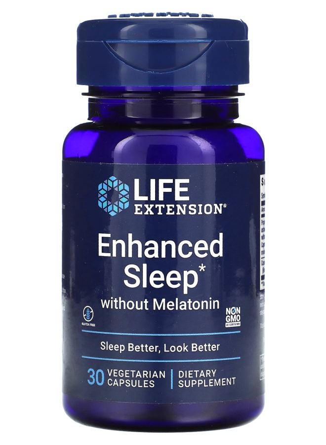 Enhanced Sleep without Melatonin 30 Vegetarian Capsules