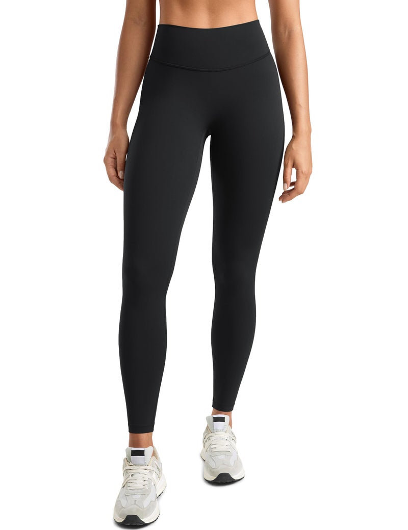INGIA Womens High Waisted No Front Seam Lounge Yoga Legging 25" Workout Tummy Control Gym Yoga Pants Black X-Small - Image 1