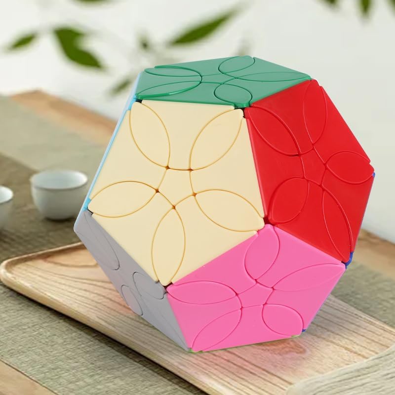 CuberSpeed Cuberspeed YuXin Petal Dodecahedron Magic Cube Petal Dodecahedron stickerless 3x3 Speed Cube  - Image 2