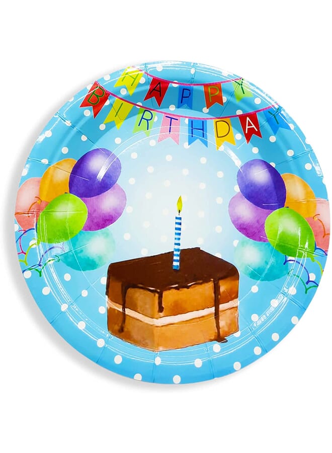Time 6 Pieces 9 Inches Paper Plates Party